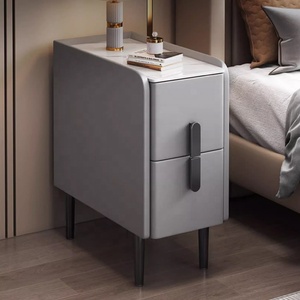 <strong>Bedside</strong> Cabinet <strong>30Cm</strong> Wide Ultra-Narrow Storage Locker Modern Minimalist Small Apartment Rock Plate Night <strong>Table</strong> - Product Image 1