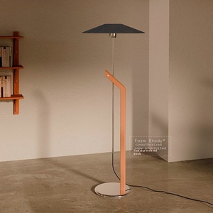 Nordico medio stile antico verticale <span class=keywords><strong>per</strong></span> la decorazione della camera da letto tessuto E27 stile giapponese appeso ombrello divano soggiorno lampada da terra - Product Image 1