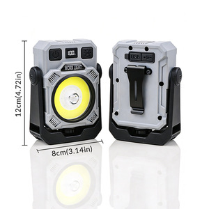 Lampe de travail LED avec crochet, clip magnétique, rechargeable, portable, pour le camping en plein air, éclairage rotatif à 360 degrés pour la randonnée et la recherche - Product Image 2