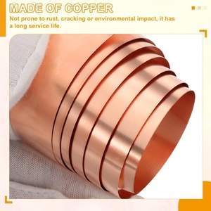 QUARKZMAN 2 Rolls Red <b>Copper</b> <b>Sheets</b> 1000 X 10 X 0.5 mm 99.9% Pure Non-Alloy Crafts Electricity DIY Project China - Product Image 3