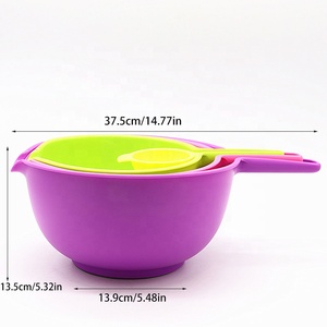 Ensemble de bols de bonne qualité, 4 en <span class=keywords><strong>1</strong></span>, lavage des fruits et légumes, <span class=keywords><strong>passoire</strong></span> à aliments avec longue poignée, pour lavage des légumes, avec séparateur d'œufs - Product Image 2