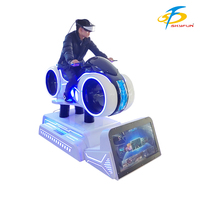 Simulador de Conducción de Autos de Carreras 9D VR, para Interiores y Exteriores, Centros Comerciales, Fibra de Vidrio y Metal, Uso Comercial, Equipo de Ejercicio