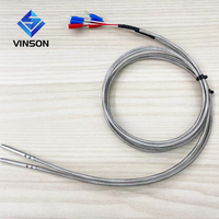 VINSON कक्षा एक 3 तारों PT100 4x40mm तापमान सेंसर थर्मल प्रतिरोध सेवानिवृत्त thermocouple