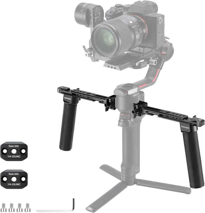 Y Bracket Lens Support For DJI Ronin S & SC – Double Wheels, Adjustable, Holds Up To 5kg