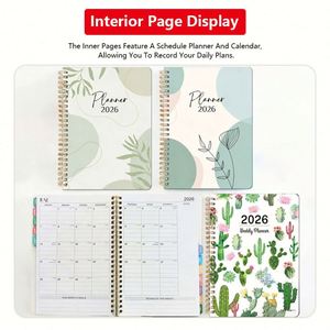 Custom logo Printing Hardcover <b>A5</b> A4 Dotted <b>Notepad</b> Book A4 Spiral Wire Bound Durable Prayer Journal Planner Notebooks - Product Image 2