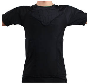 ANTMAX-Épaulière de football pour <span class=keywords><strong>homme</strong></span>, protège-côtes, protège-poitrine, chemise de compression rembourrée pour adulte, enfant, baseball, basketball, <span class=keywords><strong>rugby</strong></span> - Product Image 4