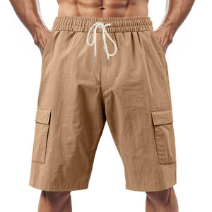 PASUXI pantaloncini di lino da uomo alla moda personalizzati da uomo estivi da spiaggia da uomo nuovi pantaloncini Cargo larghi per il tempo libero - Product Image 5