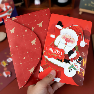 Custom Christmas Greeting Card Three-Dimensional <strong>Thanks</strong> Giving Cartoon Santa Claus Greeting Cards - Product Image 1