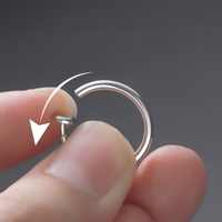 Acier inoxydable Faux Nez Anneau Printemps Hoop Clip sur Boucles d'Oreilles Septum Cartilage Lèvres Anneau Non Piercing Corps Piercing Bijoux 8-20mm