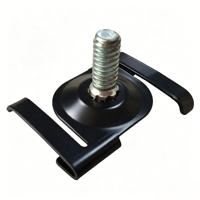 Kit de fixation pour éclairage sur rail en plafond suspendu, avec clip en T, en métal durable, pour bureau et usage commercial intérieur