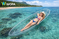 Bateau pneumatique gonflable en PVC écologique en forme de cœur transparent, canot en caoutchouc, sports de plein air en Chine