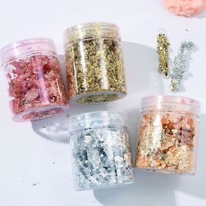 Nouvel arrivage : Paillettes en feuille d'or, d'argent et de cuivre pour la décoration des ongles, papier métallisé pour la dorure de la manucure - Product Image 4