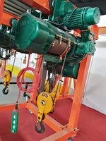 Mini palan électrique à câble 1 tonne, type fixe pour plafond d'usine intérieur