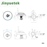 JY Factory High Quality 120mm Dome Jumbo Colorful Big Flash Illuminated RGB LED Push Button Arcade Game Machine English Plastic