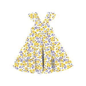 Vestido Casual para Niñas BQ-542-WXI, Vestidos de Verano sin Mangas con Volantes para Fiestas Infantiles - Product Image 1