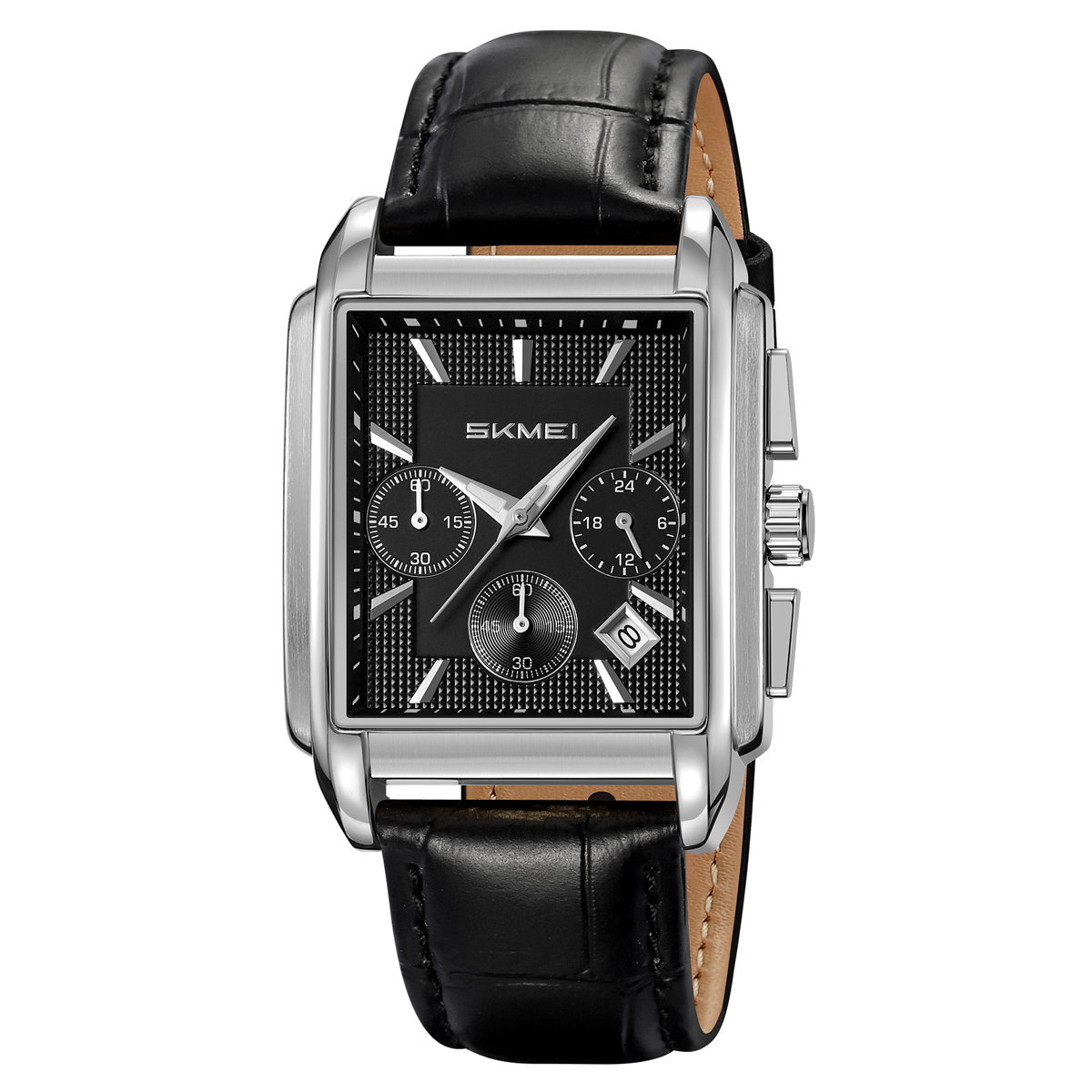 argent/cuir noir