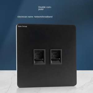 Panel táctil regulador de intensidad para pared, de malla, para TV, con enchufe de acero inoxidable, interruptor de pared estándar universal personalizado para el hogar, 10A - Product Image 4