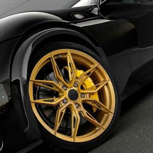 Rines Monobloque Forjados en Oro de 1 Pieza, 5x112 5x120, Compatibles con Porsche, Audi, Mercedes AMG GT, Lamborghini, Rines de Aleación de Carreras Personalizados - Product Image 2
