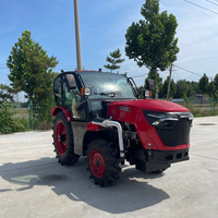 Tracteur de Verger 4x4 80 CV avec Cabine Basse Climatisée 1800 mm et Levier de Vitesses Latéral pour Exploitations Fruitières DONOL