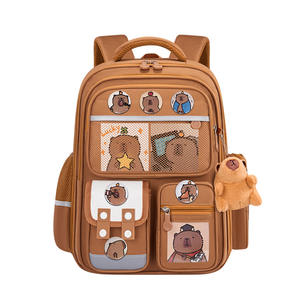 Mochila Escolar Kapibala Oxford Unisex para Estudiantes de Secundaria, Resistente a la Suciedad, Protección de Cremallera, Ultraligera, Curva, Linda - Product Image 5