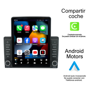 Phổ 2 Din Đơn Vị Đứng Đầu 9.5 Inch <span class=keywords><strong>Android</strong></span> 10.0 Đài Phát Thanh Xe Dọc Màn Hình Cảm Ứng Stereo GPS Navigation Đài Phát Thanh Xe DVD Player - Product Image 3