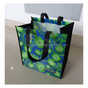 ถุงช้อปปิ้งผ้า PP ทอจากโรงงานเอเวอร์กรีน เวียดนาม รีไซเคิลได้ ใช้ซ้ำได้ มีหูหิ้วแบบยาว ขนาดสั่งทำได้ - Product Image 1