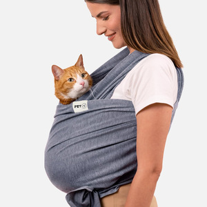 Portabebés Transpirable de Algodón de Color Sólido Antiestrés para Gatos y Cachorros, Portabebés para Perros Pequeños - Product Image 6