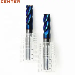 HRC65 Nano coating Carbide End Mill For hard Steel D10*25*75L*4F