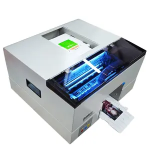 Impresora de inyección de tinta para impresora de tarjetas de identificación inteligente con tarjeta de pvc