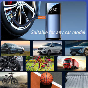 Nouvelle pompe à Air <span class=keywords><strong>de</strong></span> <span class=keywords><strong>voiture</strong></span> sans fil avec lumière LED gonflage rapide pour <span class=keywords><strong>voiture</strong></span> moto vélo pompe à Air Portable - Product Image 5