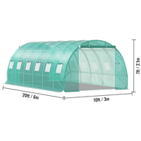 Vente en gros de hangar de plantation extérieur à pied Mini serre tunnel de jardin à vendre