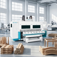 Centre d'usinage CNC automatique haute précision JR-1218-4*8T OEM à 5 axes et multi-têtes pour la production de pieds de chaise (8 stations)
