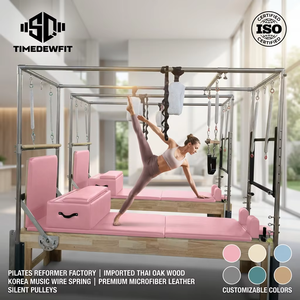 Vente directe usine : Reformer Pilates Cadillac en bois de chêne de haute qualité avec combinaison trapèze complète pour l'équilibre corporel - Product Image 2