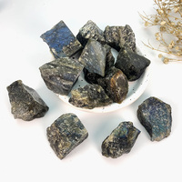 Cristaux de chakras naturels, diffuseur d'arômes en pierre, cristaux de méditation, pierre de guérison pour cadeau, cristaux de labradorite brute