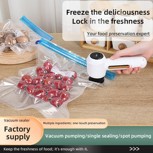 เครื่องซีลสูญญากาศแบบมือถืออเนกประสงค์ รุ่นใหม่ แรงดูดสูง พร้อมหน้าจอดิจิตอล ใช้ได้ทั้งแบบแห้งและแบบเปียก สำหรับห้องครัว - Product Image 3