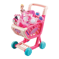 Ensembles de poupées de mode pour enfants, chariot de courses en plastique pour filles, trousse de maquillage, jouets pour filles