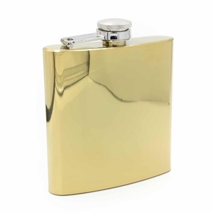 Custom Heup Flesjes Voor Sterke Drank Voor Mannen Met Zwart Lederen Hoes, 8 Oz Heupfles Set - Product Image 2