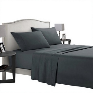 Parure <span class=keywords><strong>de</strong></span> lit quatre pièces en <span class=keywords><strong>flanelle</strong></span> style hôtel cinq étoiles Jinzhan Textiles, teinture réactive, personnalisable, universelle quatre saisons, brossée - Product Image 1