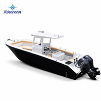 Nouveau Bateau de Pêche Robuste 2026 avec Console Centrale, Coque en Aluminium 5083, Double Moteur 200 CV, Direction Hydraulique, Système Audio Bluetooth