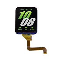 Modul Layar LCD TFT IPS Bulat 1,69 Inci 240*280 Piksel RGB Antarmuka SPI