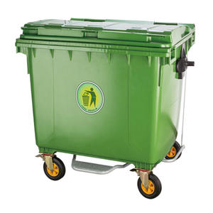 660 L 1100 Lít Công Nghiệp Thùng Rác Cho Nhà Kho Sử Dụng Nhựa Chất Thải Container Lưu Trữ Thùng Rác Có Thể Với 4 Bánh Xe Chất Thải Bin - Product Image 6