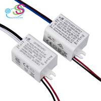 Driver LED Lampu Sorot & Lampu Jalan Tahan Air Output DC 4W 130mA 180mA 270mA 300mA Arus Konstan dengan Casing Plastik