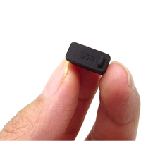 Nouvelle conception de cache-poussière pour port USB en caoutchouc noir, haute flexibilité et élasticité, protection contre la poussière pour port USB