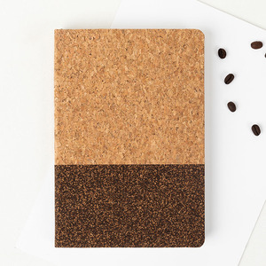 Minimalist Eco-friendly Notebook Set Customized Gifts with UV Printed Cork Cover and Coffee Grounds <strong>Small</strong> Batch <strong>Diary</strong> - Product Image 1
