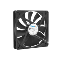 Ventilateur axial silencieux WELLSUNFAN de 5,5 pouces, ventilateur de refroidissement pour boîtier d'ordinateur DC sans balais de 140 mm, 24 V, 1225 tr/min