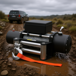 Cabrestante Eléctrico 12V 12000 Libras con Cable de Acero de 24M, Control Remoto Inalámbrico, Impermeable IP55 para SUV, ATV, Barco, Todoterreno, Automóvil - Product Image 2