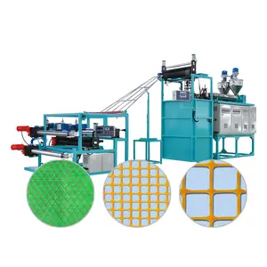 HDPE Plastic Square Extruded Garden Fence Trellis Netting Mesh Making Machine