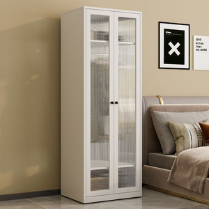 <span class=keywords><strong>Armario</strong></span> de acero ajustable con puerta abatible de cristal, <span class=keywords><strong>armario</strong></span> de dormitorio de metal para almacenamiento de tela, <span class=keywords><strong>armario</strong></span> moderno con cierres cómodos - Product Image 3