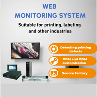 Système de surveillance web haute résolution OR-B+ 12Mega pour machine flexographique entièrement rotative, vitesse de 1200 m/min, croisière automatique