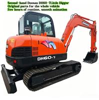 Excavator Bekas Doosan DH60-7 6 Ton Mini Digger Original Hemat Bahan Bakar Tersedia Stok Mesin Gearbox Pompa